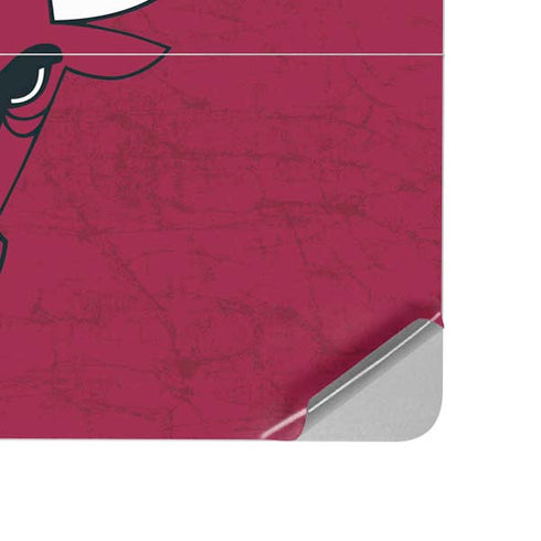 NBA Chicago Bulls Red Distressed Surface Laptop Studio Skin
