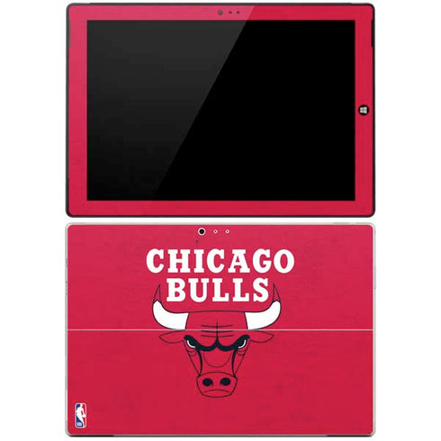 NBA Chicago Bulls Red Distressed Surface Pro 3 Skin