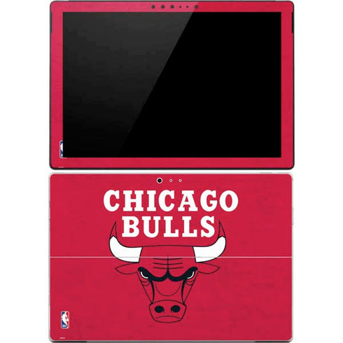 NBA Chicago Bulls Red Distressed Surface Pro 4 Skin