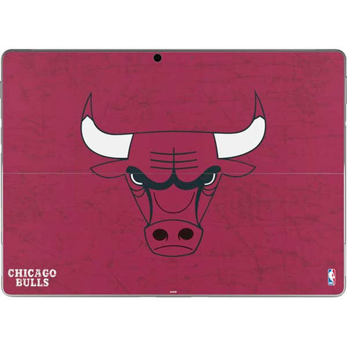 NBA Chicago Bulls Red Distressed Surface Pro 8 Skin