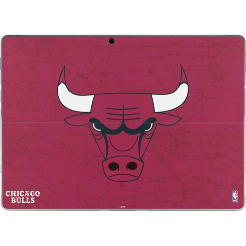 NBA Chicago Bulls Red Distressed Surface Pro 9 Skin