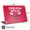 NBA Chicago Bulls Red Distressed Universal Laptop 12in (9.8 x 6.8in) Skin