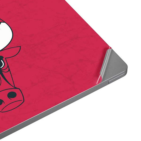NBA Chicago Bulls Red Distressed Laptop Skins