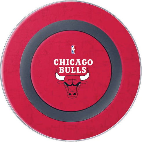 NBA Chicago Bulls Red Distressed Wireless Charger Skin