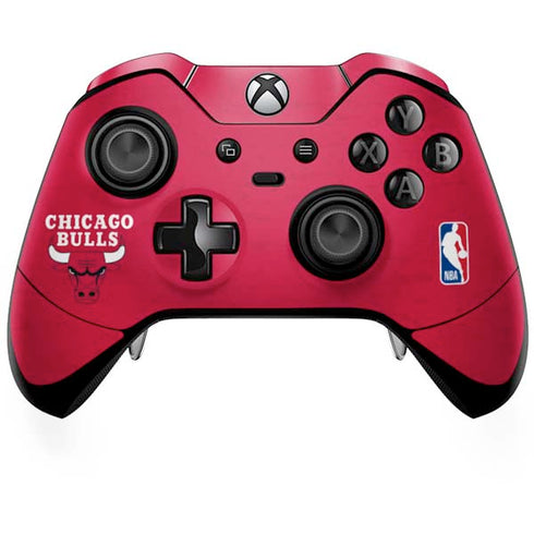NBA Chicago Bulls Red Distressed Xbox One Elite Controller Skin