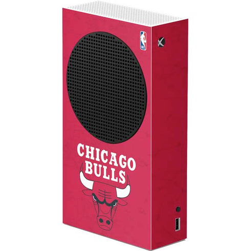 NBA Chicago Bulls Red Distressed Xbox Series S Skins