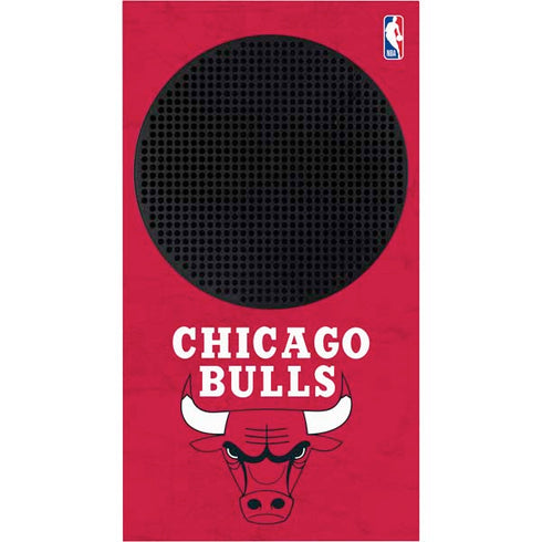NBA Chicago Bulls Red Distressed Xbox Series S Console Skin