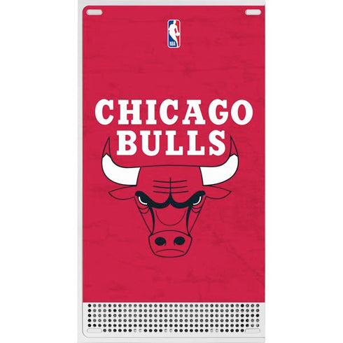 NBA Chicago Bulls Red Distressed Xbox Series S Console Skin
