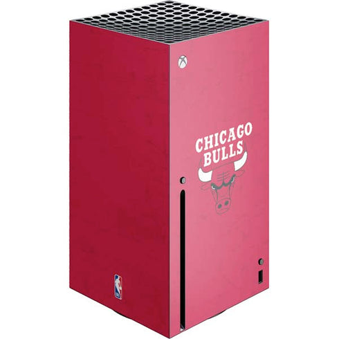 NBA Chicago Bulls Red Distressed Xbox Series X Skins