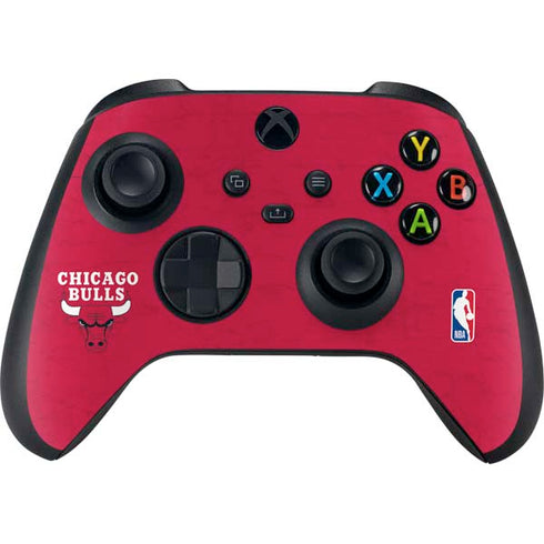 NBA Chicago Bulls Red Distressed Xbox Series X Controller Skin