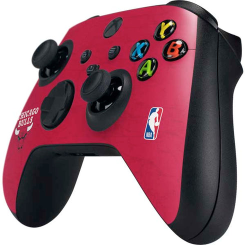 NBA Chicago Bulls Red Distressed Xbox Series X Controller Skin