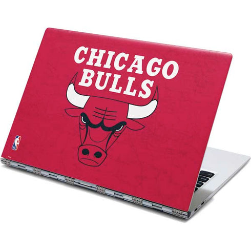 NBA Chicago Bulls Red Distressed Yoga 910 2-in-1 14in Touch-Screen Skin