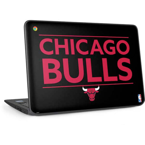NBA Chicago Bulls Standard - Black HP Chromebook Skin