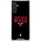 NBA Chicago Bulls Standard - Black Galaxy A17 Clear Case