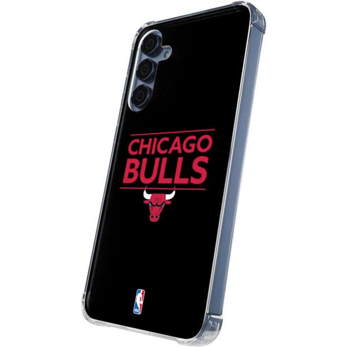 NBA Chicago Bulls Standard - Black Galaxy A55 5G Clear Case
