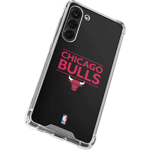 NBA Chicago Bulls Standard - Black Galaxy S24 FE Clear Case