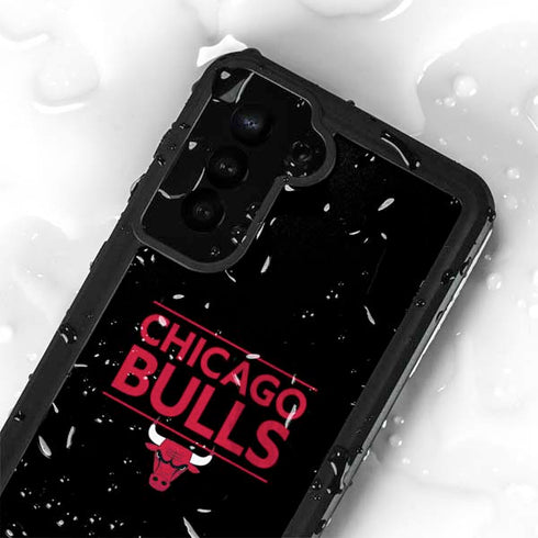 NBA Chicago Bulls Standard - Black Galaxy S24 Plus Waterproof Case