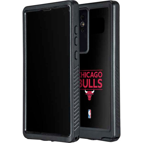 NBA Chicago Bulls Standard - Black Galaxy S24 Ultra Waterproof Case