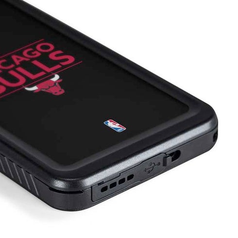 NBA Chicago Bulls Standard - Black Galaxy S24 Waterproof Case