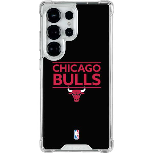 NBA Chicago Bulls Standard - Black Galaxy S25 Ultra Clear Case