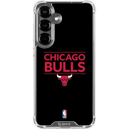 NBA Chicago Bulls Standard - Black Galaxy S26 Plus Clear Case