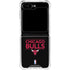 NBA Chicago Bulls Standard - Black Galaxy Z Flip6 Clear Case