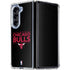 NBA Chicago Bulls Standard - Black Galaxy Z Fold5 5G Clear Case