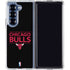 NBA Chicago Bulls Standard - Black Galaxy Z Fold6 Clear Case
