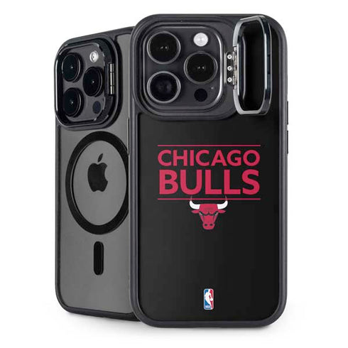 NBA Chicago Bulls Standard - Black iPhone 14 Pro Max Kickstand Case