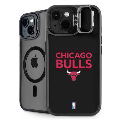 NBA Chicago Bulls Standard - Black iPhone 15 Plus Kickstand Case