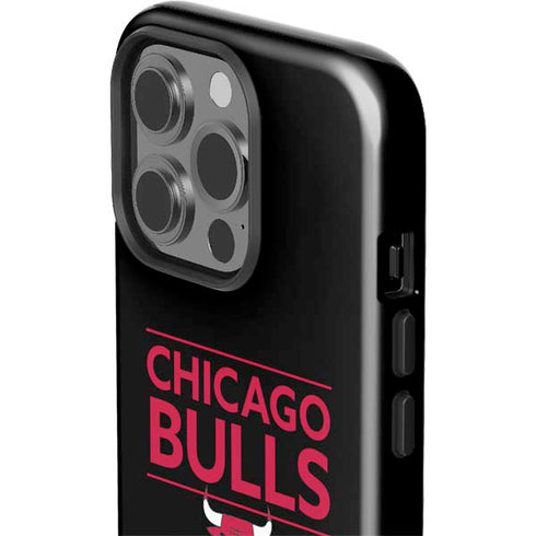 NBA Chicago Bulls Standard - Black iPhone 15 Pro Impact Case