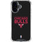 NBA Chicago Bulls Standard - Black iPhone 16 Clear Case