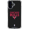 NBA Chicago Bulls Standard - Black iPhone 16 Plus Clear Case