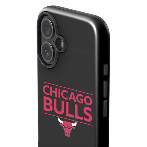 NBA Chicago Bulls Standard - Black iPhone 16 Plus Impact Case