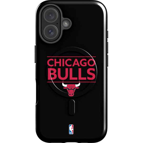 NBA Chicago Bulls Standard - Black iPhone 16 Plus Magsafe Impact Case