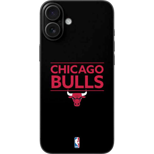 NBA Chicago Bulls Standard - Black iPhone 16 Plus Skin