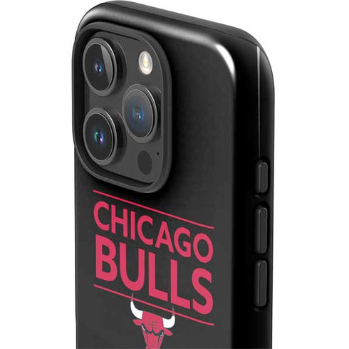 NBA Chicago Bulls Standard - Black iPhone 16 Pro Impact Case