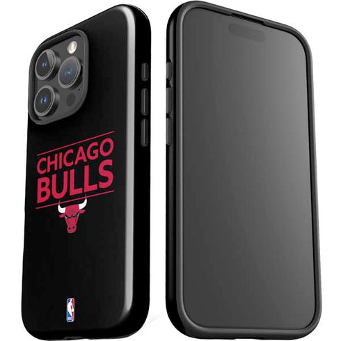 NBA Chicago Bulls Standard - Black iPhone 16 Pro Impact Case