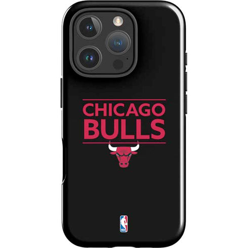 NBA Chicago Bulls Standard - Black iPhone 16 Pro Max Impact Case