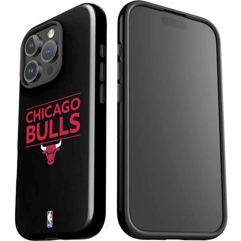 NBA Chicago Bulls Standard - Black iPhone 16 Pro Max Impact Case