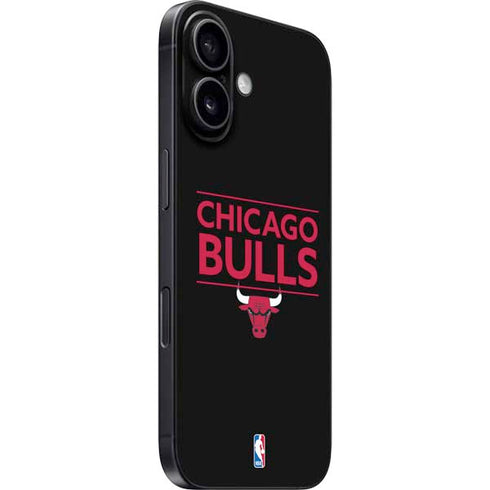 NBA Chicago Bulls Standard - Black iPhone 16 Skin