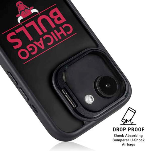 NBA Chicago Bulls Standard - Black iPhone 16e Kickstand Case