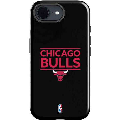 NBA Chicago Bulls Standard - Black iPhone 16e Impact Case