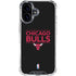 NBA Chicago Bulls Standard - Black iPhone 17 Clear Case