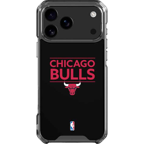 NBA Chicago Bulls Standard - Black iPhone 18 Pro Max Clear Case