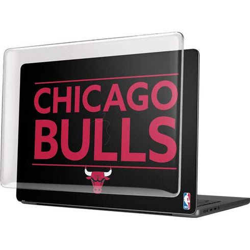 NBA Chicago Bulls Standard - Black MacBook Pro 14in (2021-24) Case plus Skin