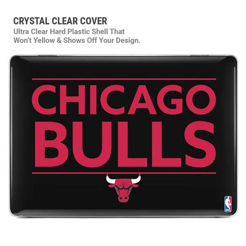 NBA Chicago Bulls Standard - Black MacBook Pro 14in (2021-24) Case plus Skin
