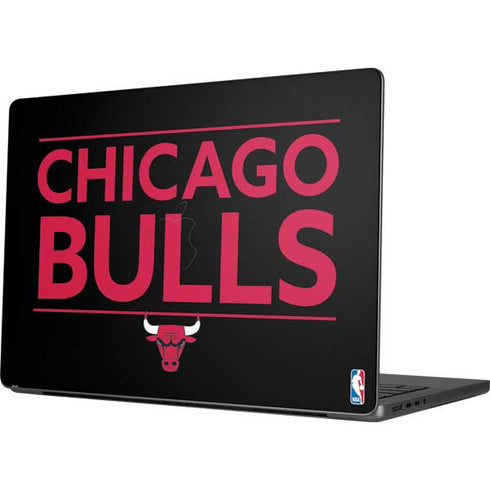 NBA Chicago Bulls Standard - Black Apple MacBook Pro 14-inch Skin