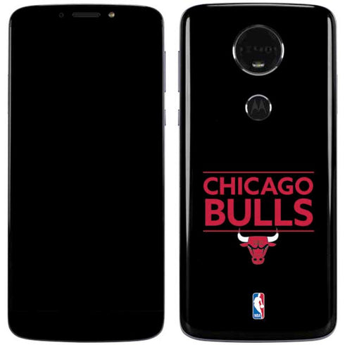 NBA Chicago Bulls Standard - Black Moto E5 Plus Skin