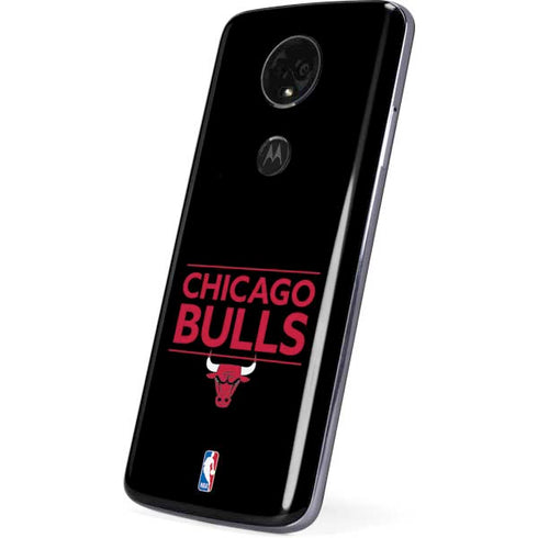 NBA Chicago Bulls Standard - Black Moto E5 Plus Skin